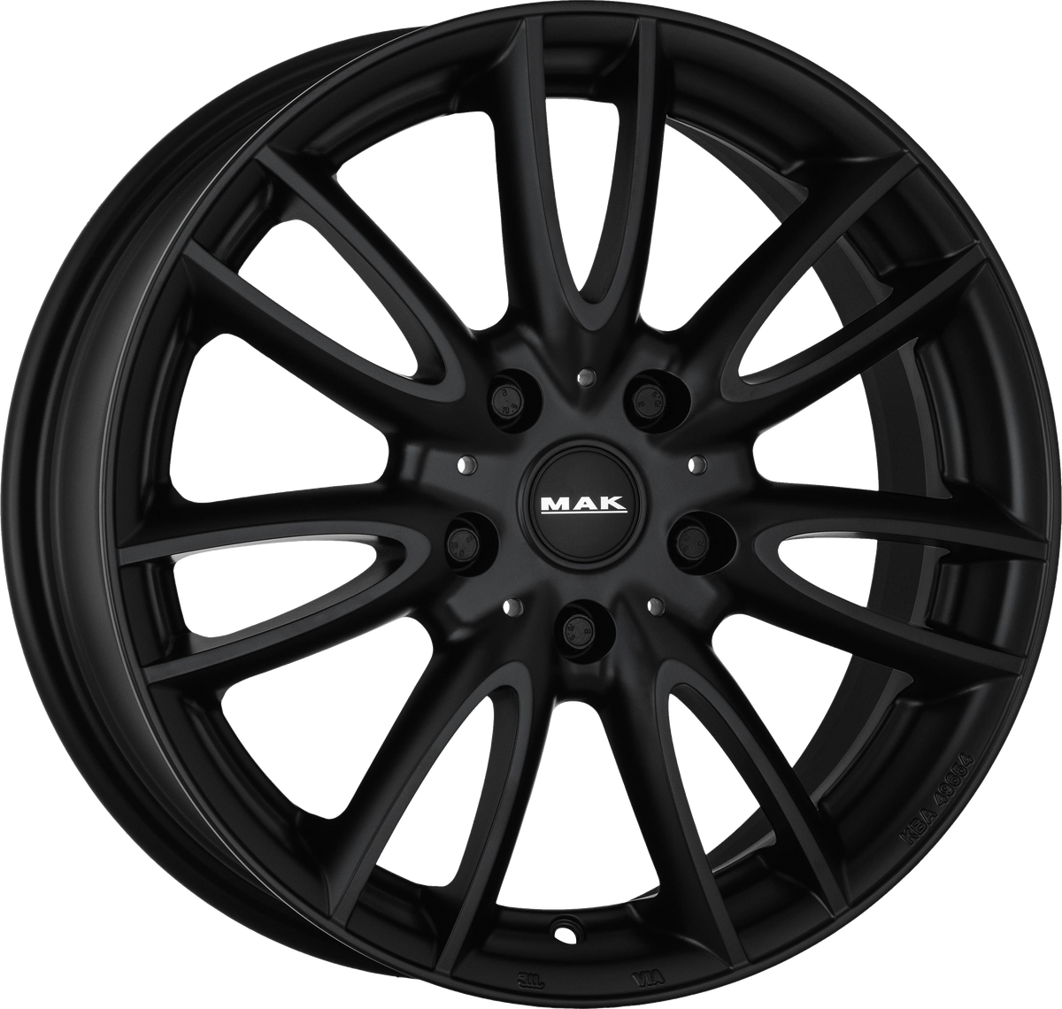 MAK JACKIE Matte Black 18x7.5 +51 5x112mm 66.6mm - Wheelwiz