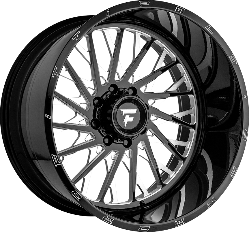 Fittipaldi FA08BM Gloss Black Milled 22x12 -44 6x135|6x139.7mm 106.2mm