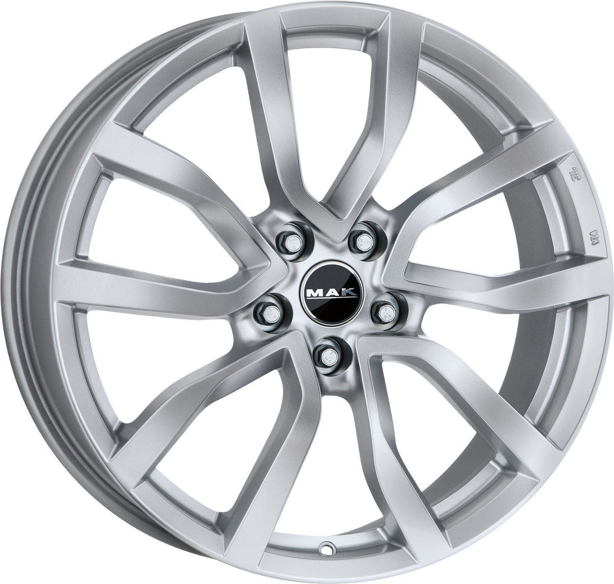 MAK MIDLANDS Silver 20x8 +45 5x108mm 63.4mm - Wheelwiz