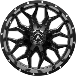 Armed Wheels Infantry Satin Black + Milled Holes 20x10 -24 6x135mm 108.2mm