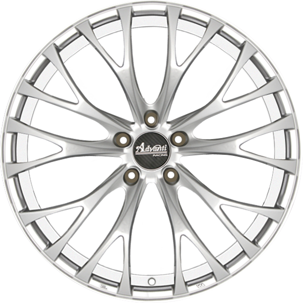 Advanti Fastoso Silver w/ Machined Undercut 19x9.5 +45 5x112mm 66.56mm - Wheelwiz