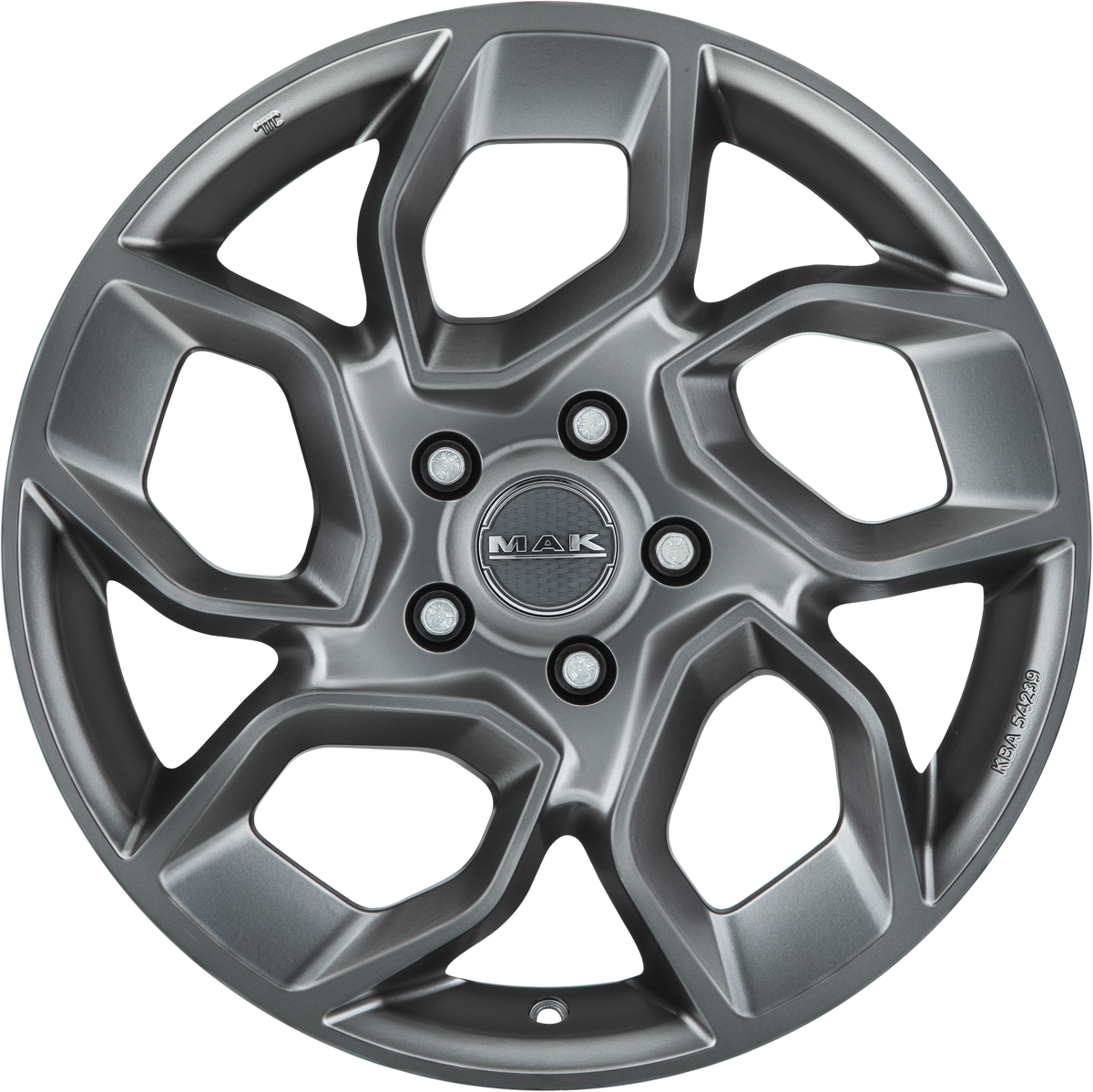 MAK Express Matte Titanium Dark 18x7.5 +56 5x130mm 89.1mm - Wheelwiz