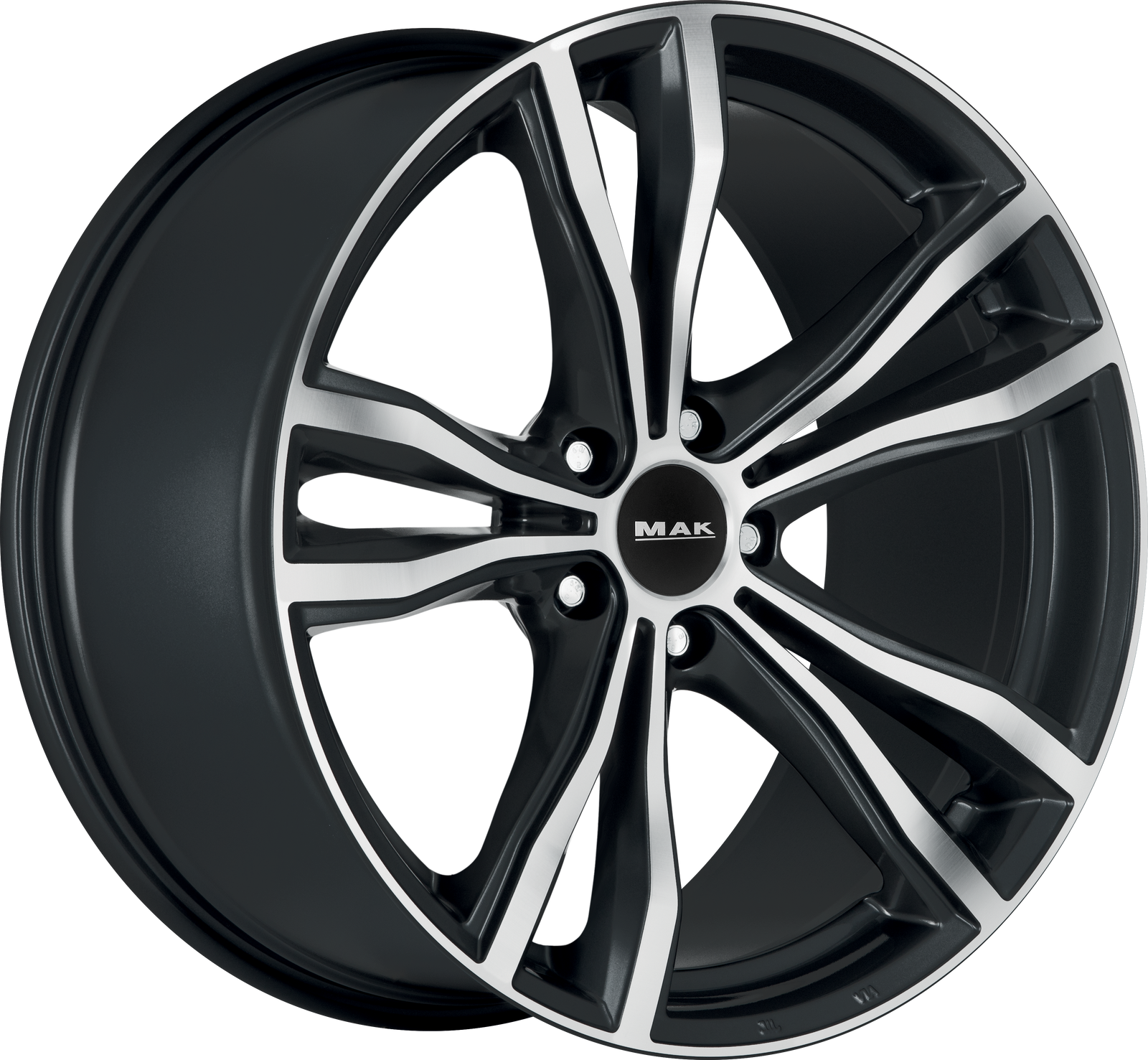MAK X-Mode Black Mirror 20x10.5 +40 5x112mm 66.6mm - Wheelwiz
