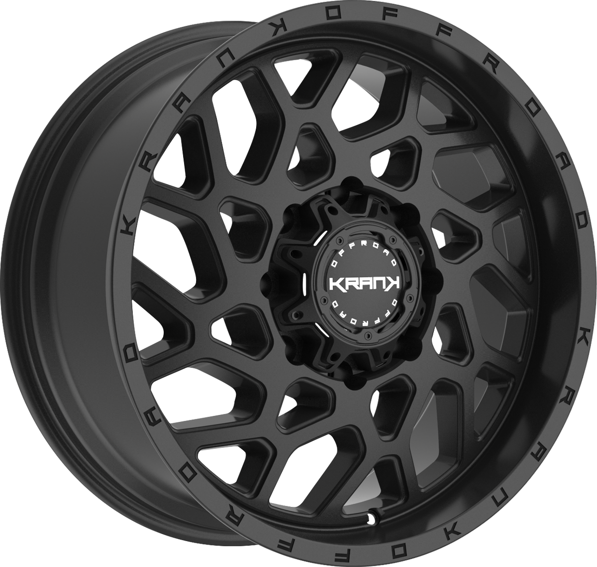 Krank Ambush Satin Black 22x9.5 +25 8x180mm 124.4mm - Wheelwiz