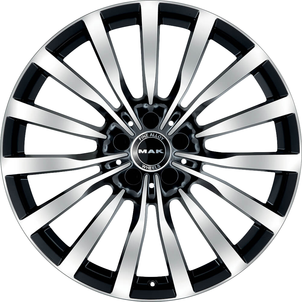 MAK Krone Black Mirror 20x9.5 +35 5x130mm 84.1mm - Wheelwiz