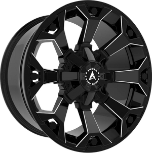 Armed Wheels Attack Gloss Black Milled 20x9 0 5x139.7mm 110.1mm - Wheelwiz