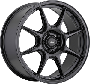 Konig Lockout Gloss Black 15x7 +38 4x100mm 73.1mm - Wheelwiz