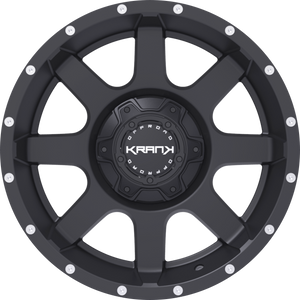 Krank Slick Satin Black 17x9 +18 6x135|6x139.7mm 108mm - Wheelwiz