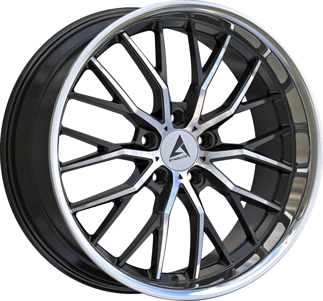 Armed Wheels Czar Black Machined Face+Machined Lip 20x8.5 +30 5x127mm 74.1mm - Wheelwiz
