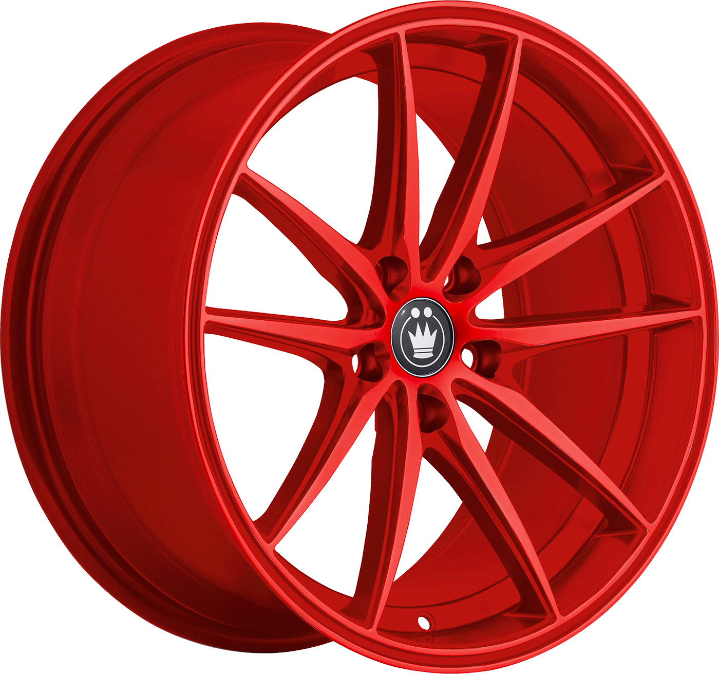 Konig Oversteer Gloss Red 17x8 +45 5x114.3mm 73.1mm - WheelWiz