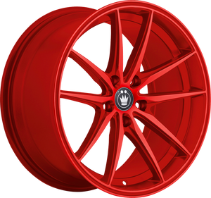 Konig Oversteer Gloss Red 17x8 +45 5x114.3mm 73.1mm - WheelWiz