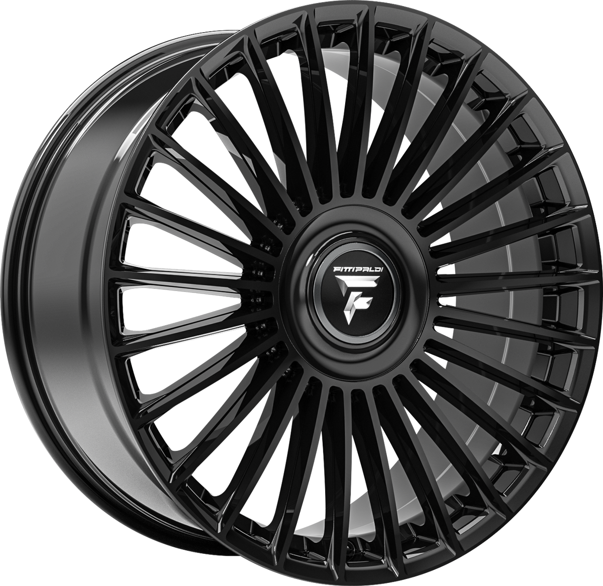 Fittipaldi FS370 Gloss Black 24x10 +35 5x112|5x120mm 74.1mm - Wheelwiz