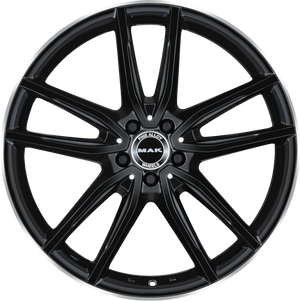 MAK Evo Gloss Black Mirror Ring 20x9 +57 5x112mm 66.6mm - Wheelwiz