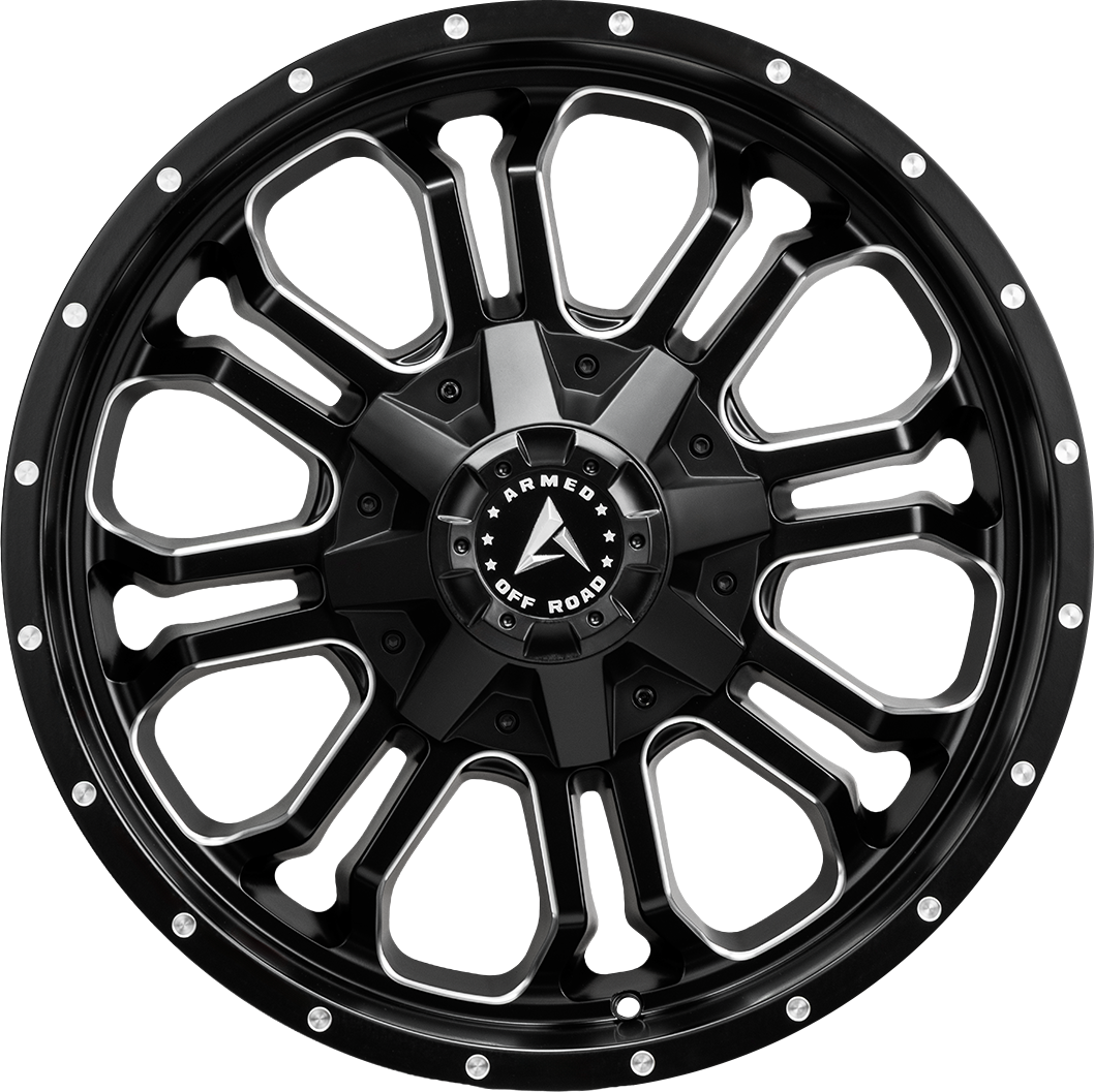 Armed Wheels Cannon Matte Black Milled 20x9 +18 5x127mm 87.1mm - Wheelwiz