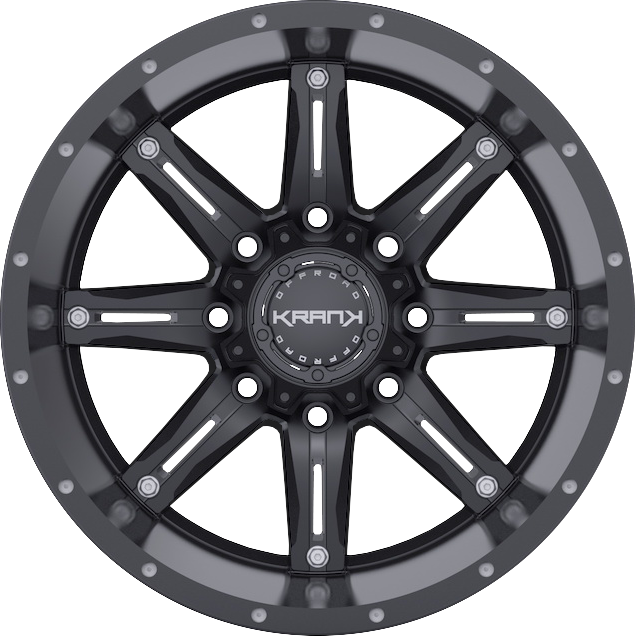 Krank Shaft Satin Black 17x9 0 8x165.1mm 125.1mm - Wheelwiz