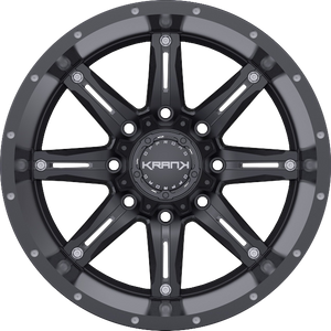 Krank Shaft Satin Black 18x9 +18 8x180mm 130.1mm - Wheelwiz