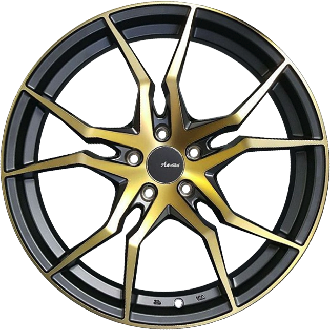 Advanti Hydra Matte Black w/ Machined Bronze Face 18x8 +32 5x120mm 74.1mm - Wheelwiz