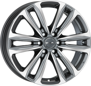 MAK Safari6 Gunmetal w/ Mirror Face 20x8.5 +60 6x130mm 84.1mm