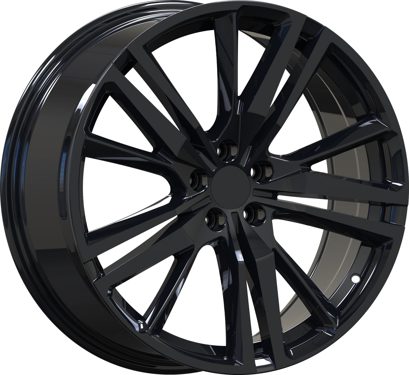 YKW Replica MF11 Gloss Black 20x8.5 +38 5x108mm 63.4mm - Wheelwiz