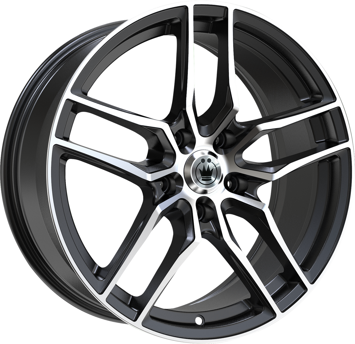 Konig Intention Gloss Black W/ Machined Face 17x8 +45 5x108mm 73.1mm - Wheelwiz