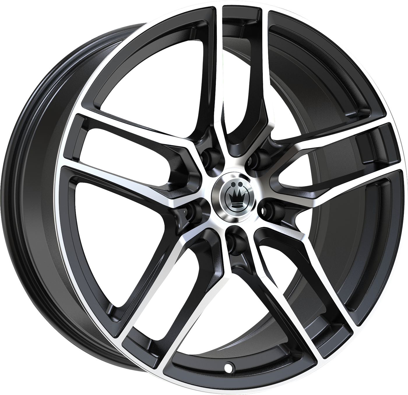 Konig Intention Gloss Black W/ Machined Face 17x8 +45 5x114.3mm 73.1mm - Wheelwiz