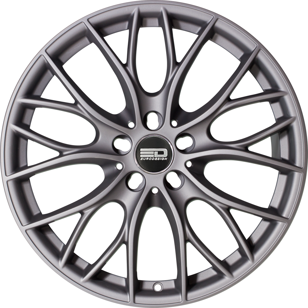 Euro Design Camillo Matte Gunmetal 19x8.5 +35 5x112mm 66.7mm - Wheelwiz