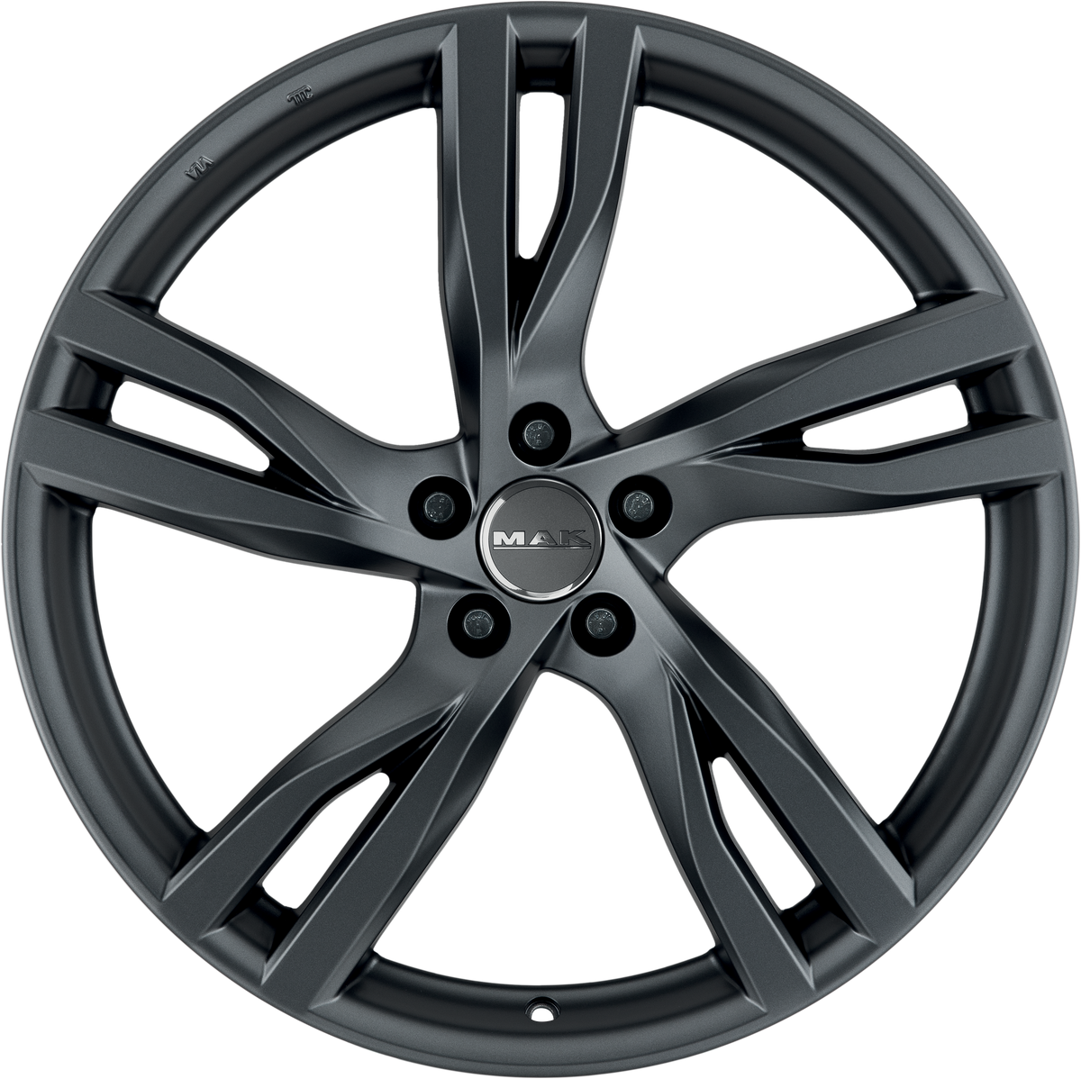 MAK Stockholm Matte Titanium 18x8 +50 5x112mm 57.1mm - Wheelwiz