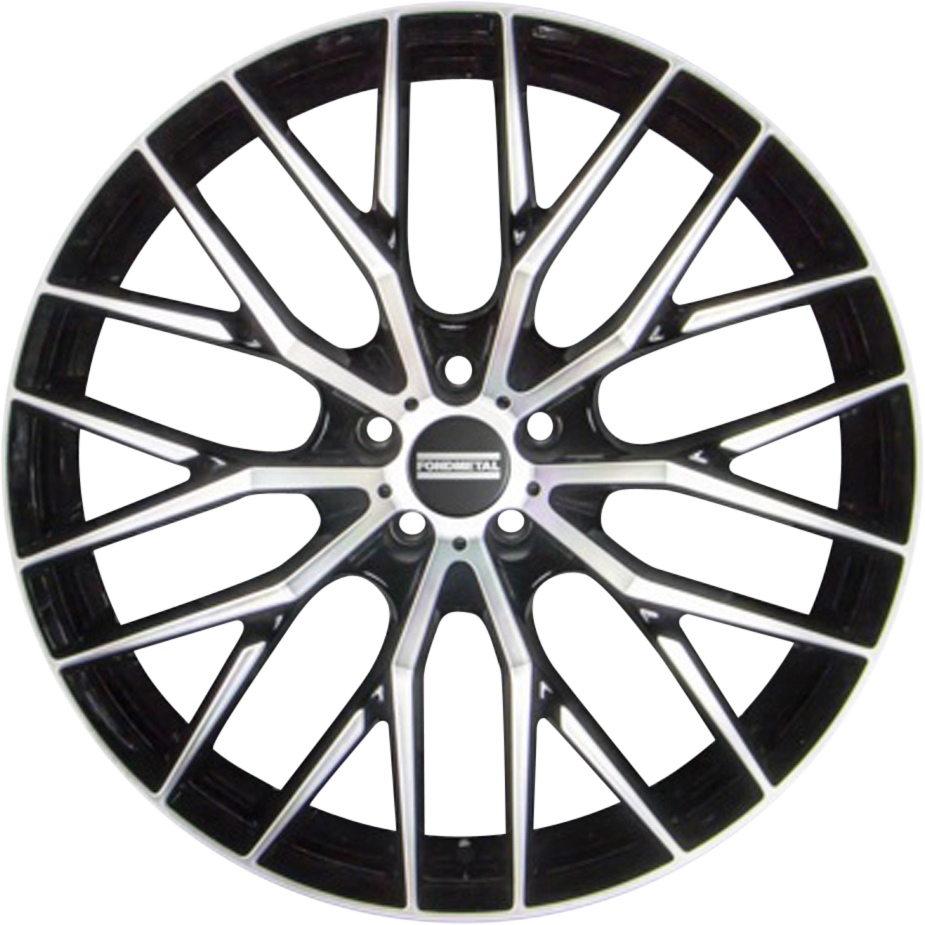 Fondmetal Makhai Gloss Black Machined 20x9 +40 5x112mm 66.5mm - Wheelwiz