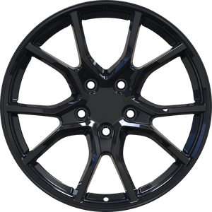 YKW Replica MF17 Gloss Black 17x7.5 +40 5x114.3mm 64.1mm - Wheelwiz