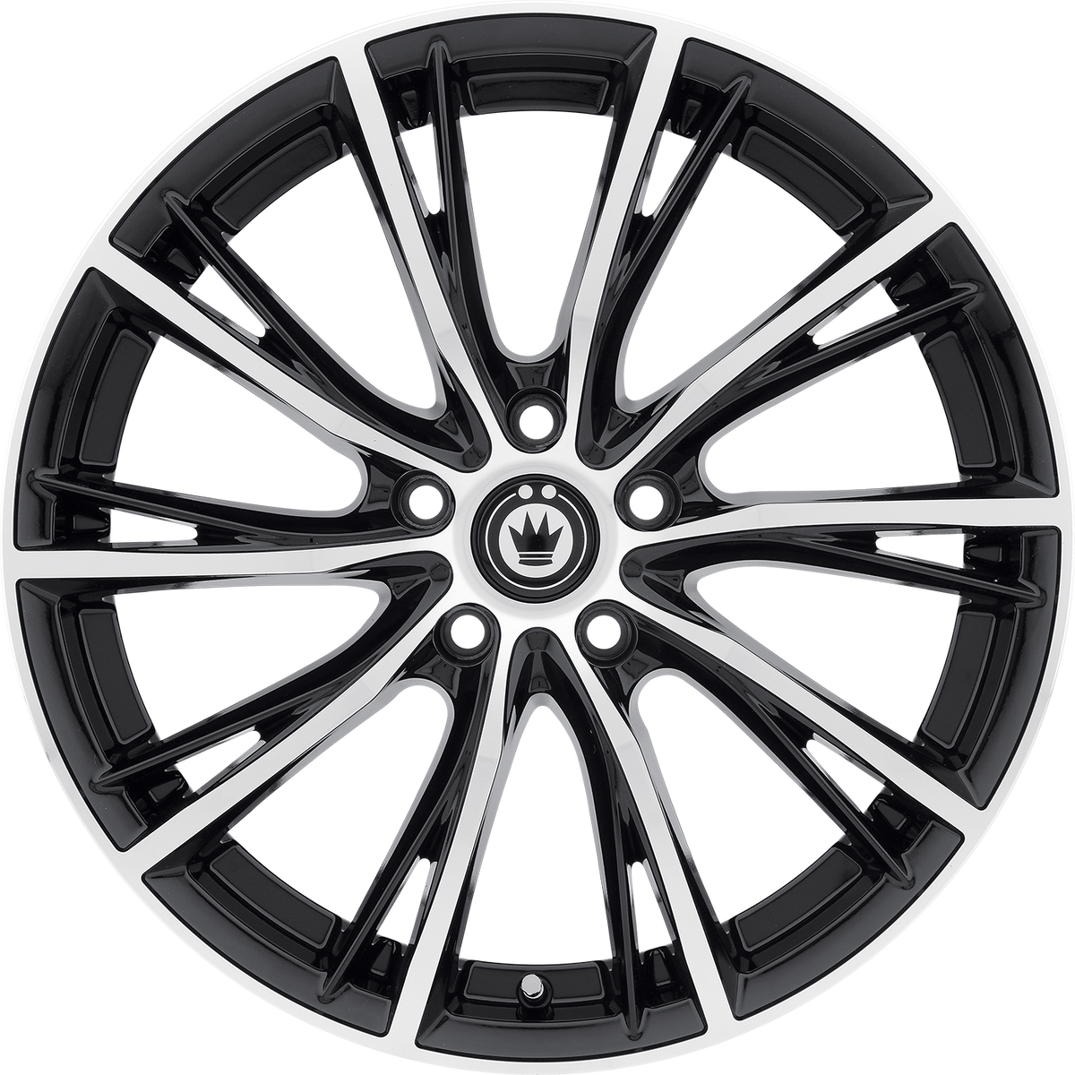 Konig Impression Gloss Black W/ Machined Face 18x8 +40 5x115mm 73.1mm - Wheelwiz