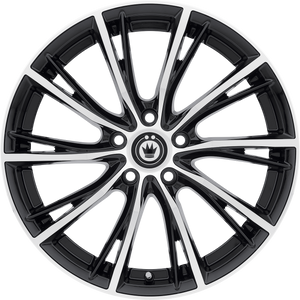 Konig Impression Gloss Black W/ Machined Face 17x7.5 +45 5x112mm 66.56mm - Wheelwiz