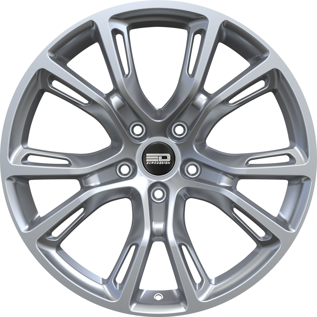 Euro Design SRT Hyper Silver 20x9 +34 5x127mm 71.56mm - Wheelwiz