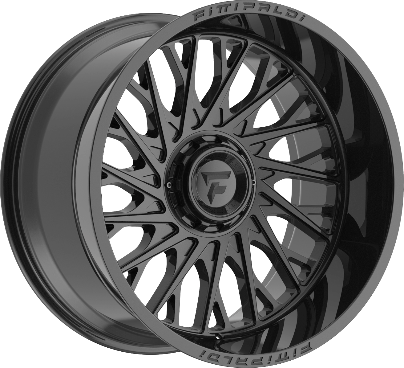 Fittipaldi FA08GB Gloss Black 22x12 -44 6x135|6x139.7mm 106.2mm - Wheelwiz