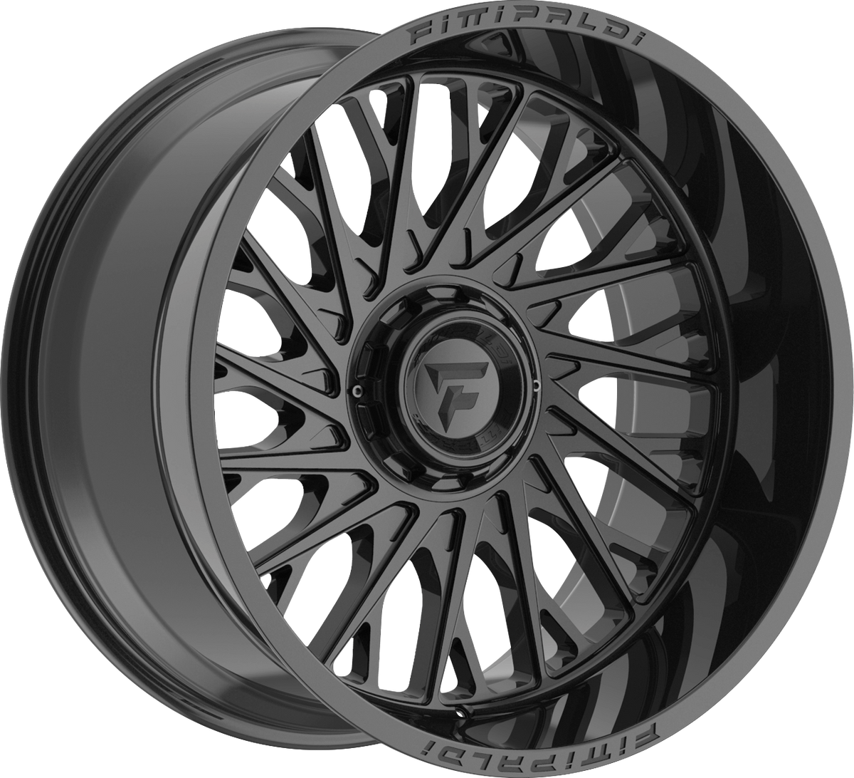 Fittipaldi FA08GB Gloss Black 22x12 -44 8x170mm 125.2mm - Wheelwiz