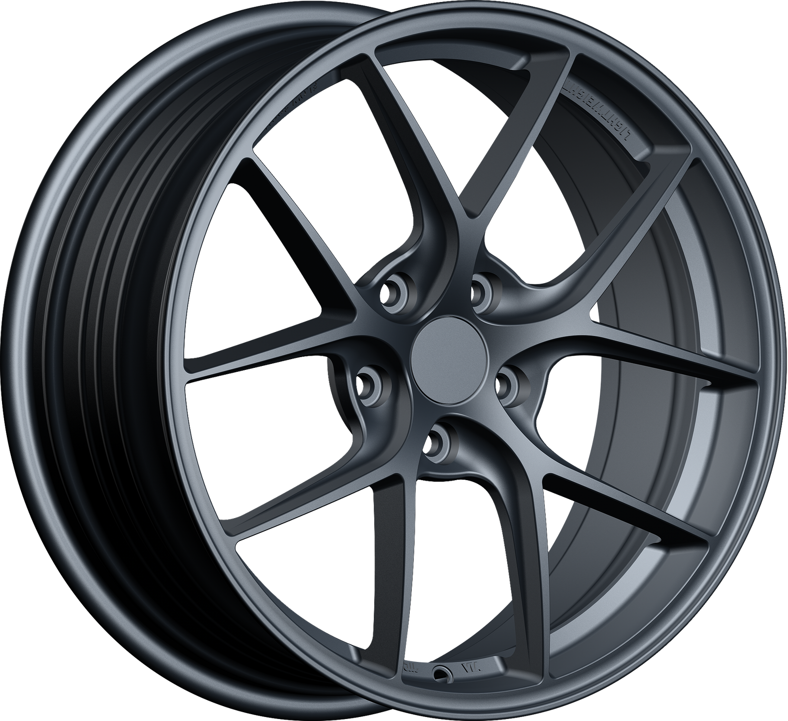 YKW Replica MF5 Matte Gunmetal 18x8 +40 5x114.3mm 56.1mm - Wheelwiz