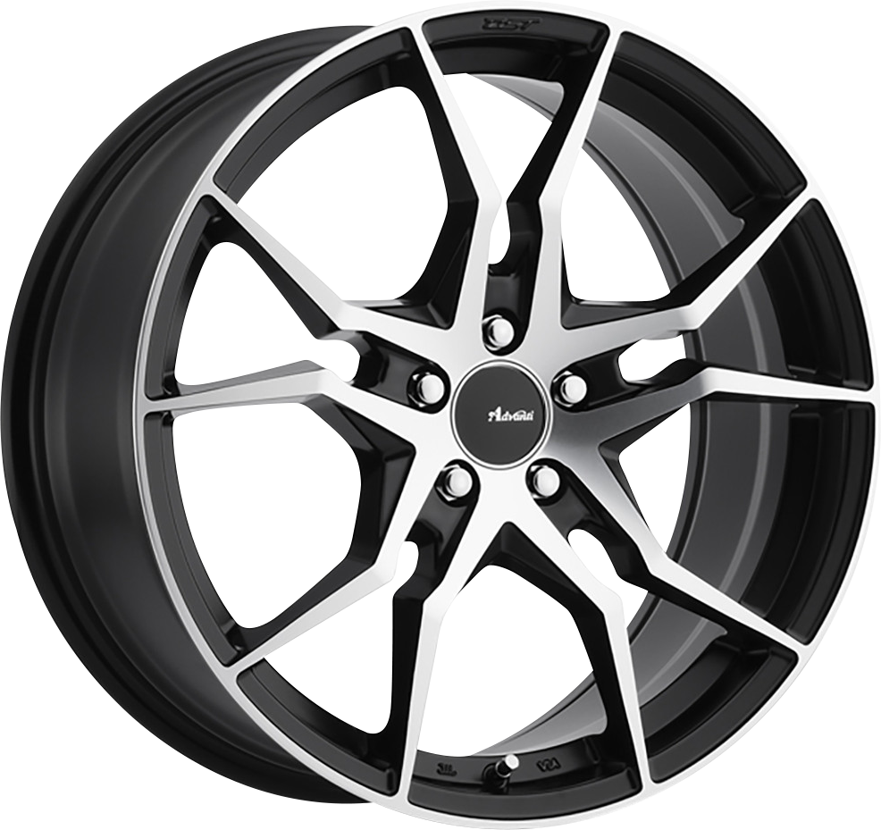 Advanti Hydra Matte Black w/ Machined Face 18x8 +45 5x100mm 73.1mm - Wheelwiz