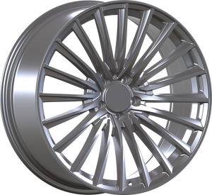 YKW Replica MF13 Matte Gunmetal 20x8.5 +30 5x112mm 66.6mm - Wheelwiz