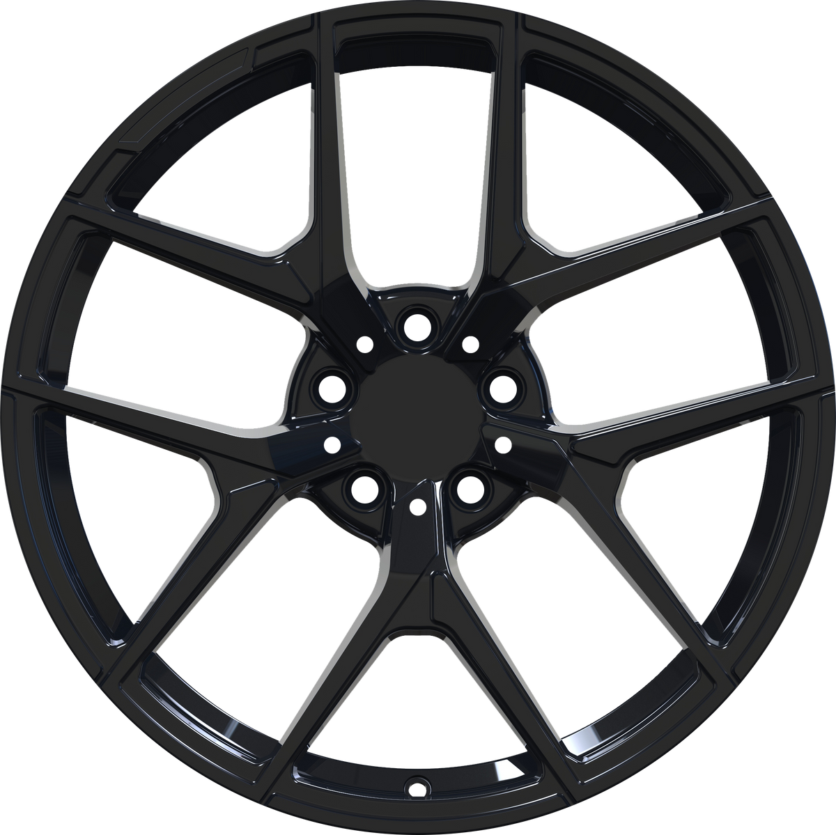 YKW Replica MF20 Gloss Black 18x8 +45 5x112mm 66.6mm - Wheelwiz