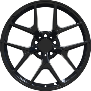 YKW Replica MF20 Gloss Black 19x8.5 +30 5x112mm 66.6mm - Wheelwiz