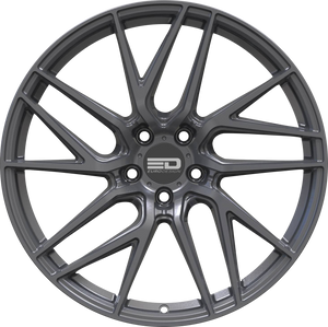 Euro Design Tech Gloss Gunmetal 18x8 +35 5x114.3mm 72.6mm