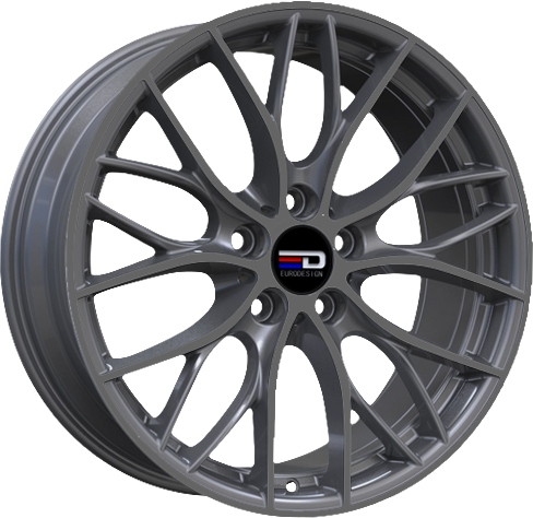 Euro Design Camillo - EFS Matte Gunmetal 18x8 +35 5x100|5x105|5x110|5x112|5x115|5x118|5x108|5x114.3|5x98mm 72.6mm - Wheelwiz
