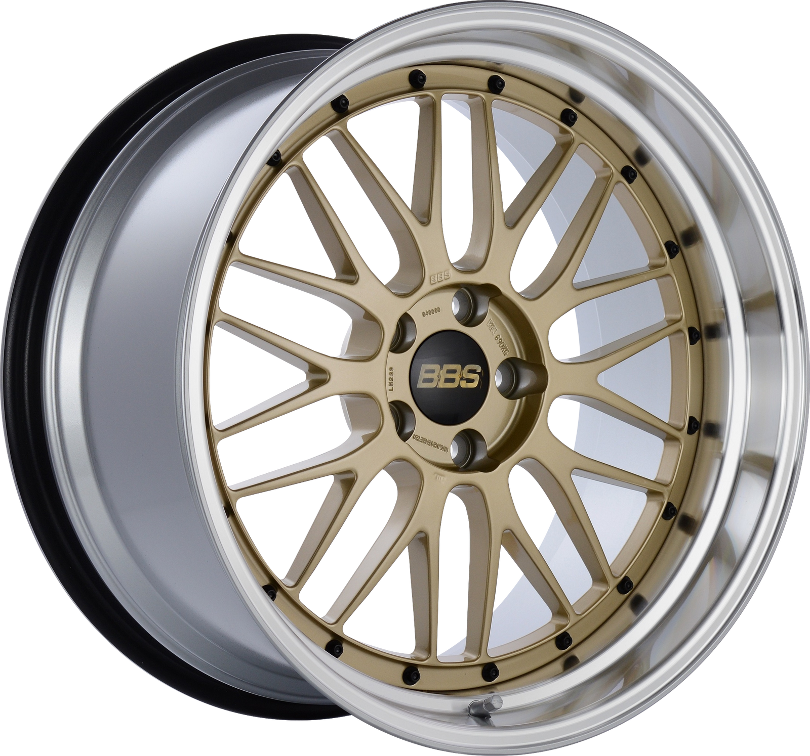 BBS LM 17x8.5 +18 5x120 PFS GOLD POLISHED