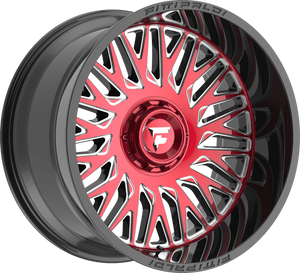 Fittipaldi FA07MBRM Gloss Black w/ Red Tint Machined Face and Milled Windows 22x12 -44 5x127|5x139.7mm 78.1mm