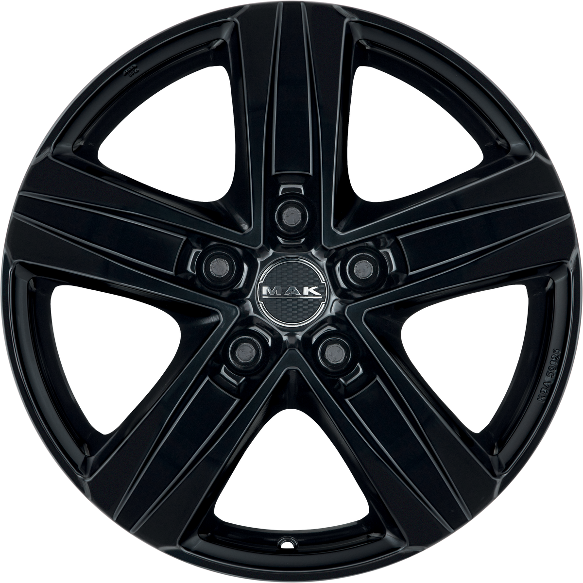 MAK Stone5 Gloss Black 18x7.5 +43 5x130mm 84.1mm - Wheelwiz