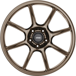 Konig Lockout Matte Bronze 17x8 +43 5x112mm 66.6mm - Wheelwiz