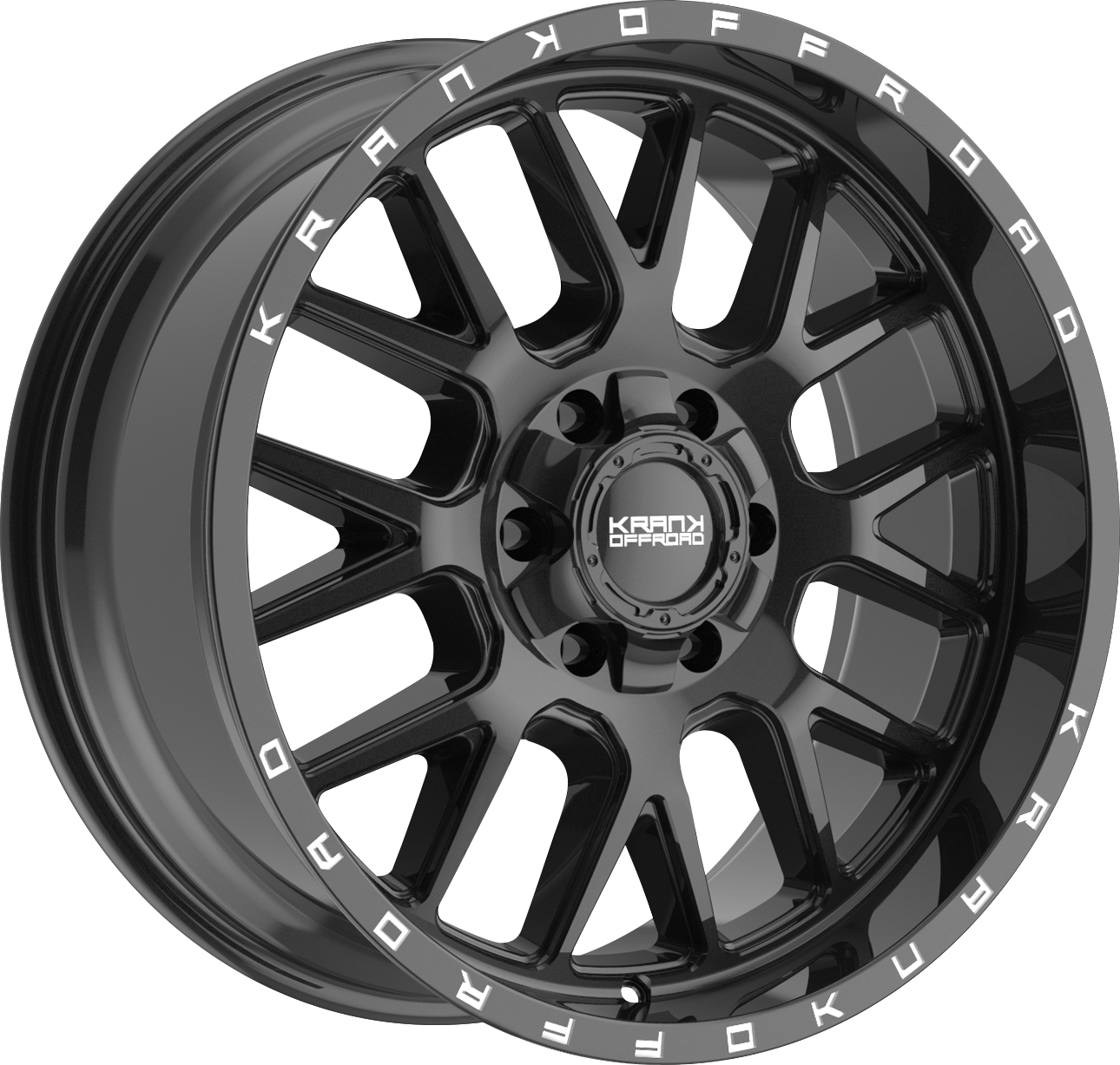 Krank Fuse Gloss Black 22x10 -18 6x135|6x139.7mm 108mm - Wheelwiz