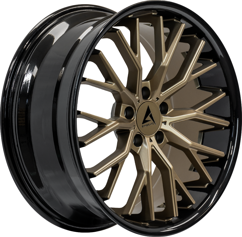 Armed Wheels Shank Matte Bronze Face + Gloss Black Lip 20x10.5 +45 5x120mm 74.1mm - Wheelwiz