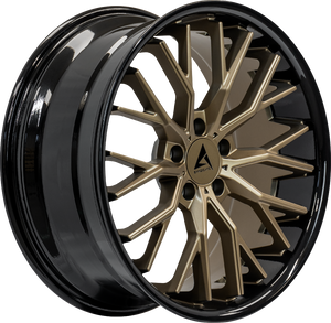 Armed Wheels Shank Matte Bronze Face + Gloss Black Lip 20x9 +38 5x109mm 74.1mm - Wheelwiz
