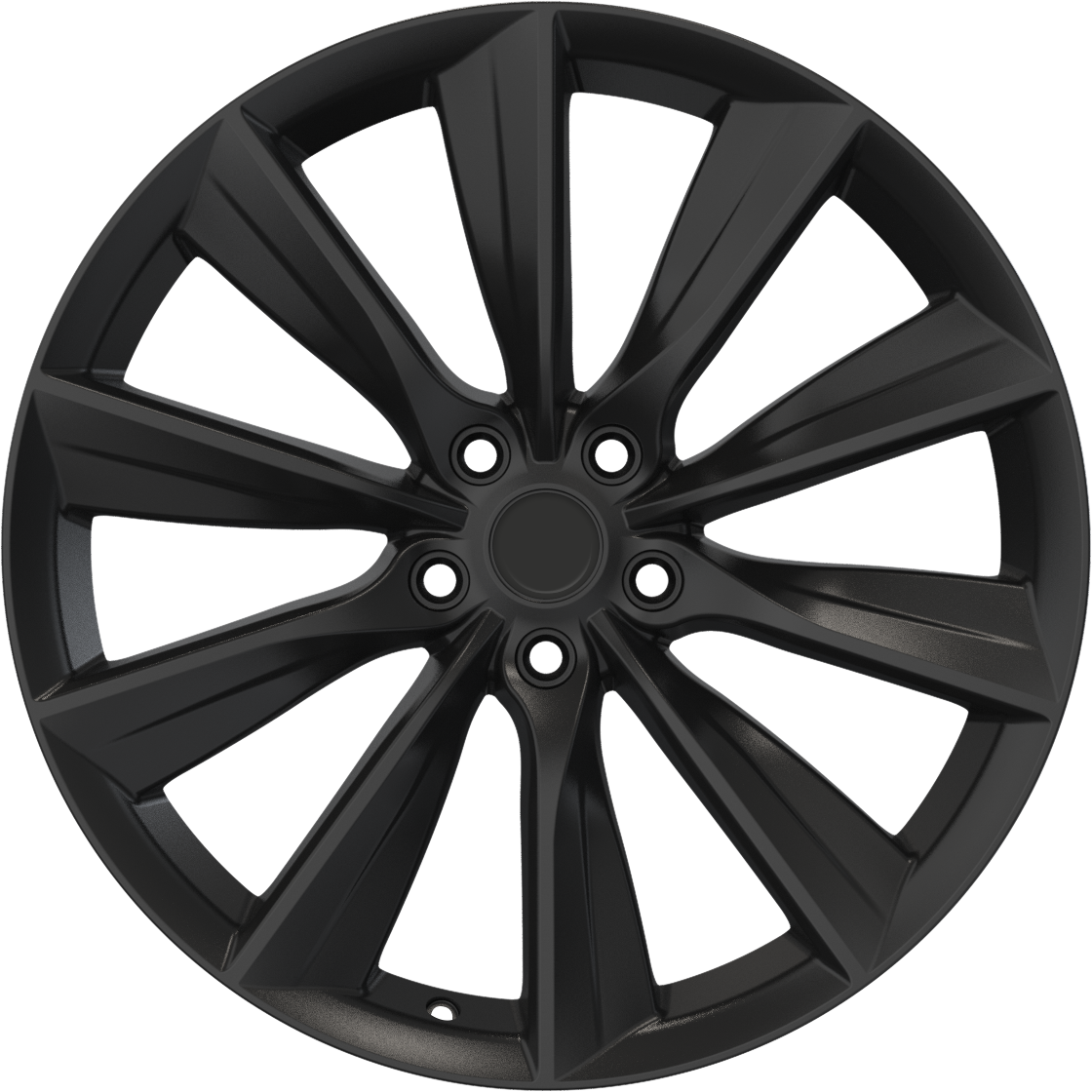 YKW Replica TS1 Matte Black 19x9.5 +35 5x114.3mm 64.1mm