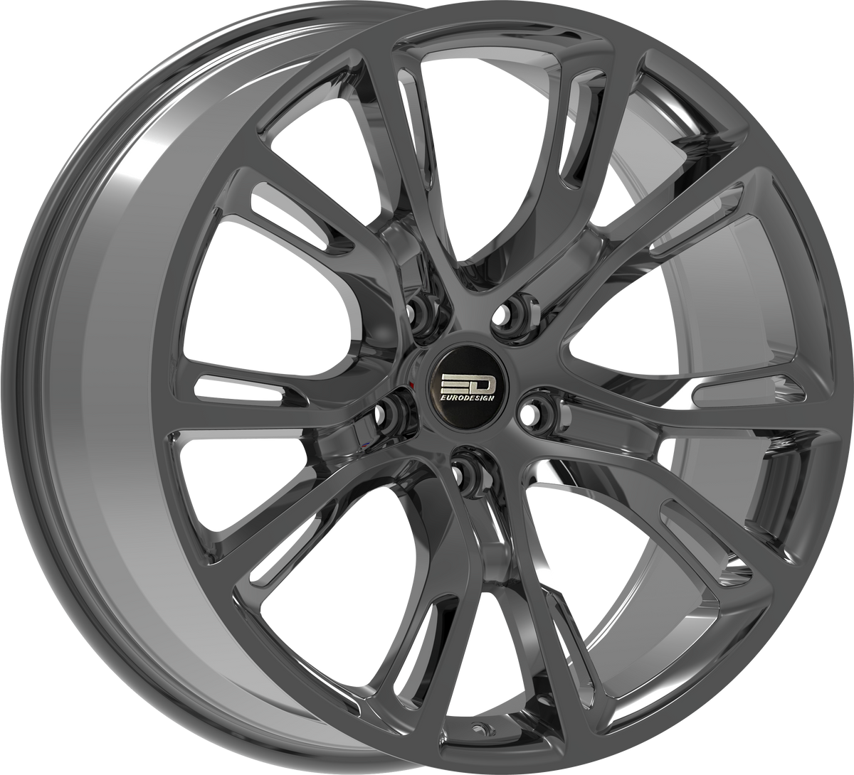 Euro Design SRT - EFS Hyper Black 20x9 +34 5x100|5x105|5x110|5x112|5x115|5x118|5x108|5x114.3|5x98mm 72.6mm - Wheelwiz